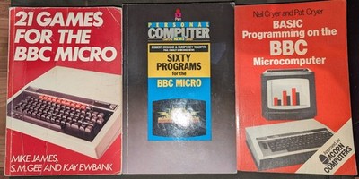(X3) Acorn BBC Micro BASIC - Spiele Programmierbücher Taschenbuch SEEN PIX 