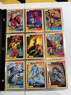Juego base completo de 2 cartas coleccionables Impel 1991 Marvel Series 1 162