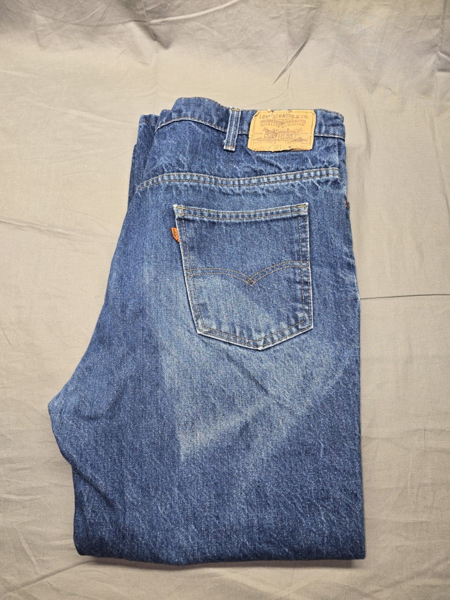 Vintage Levi's 20517 0217 517 Orange Tab Jeans Men's W39 L26 Made