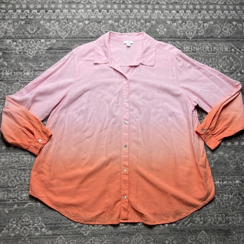Blouse Sonoma Ombre Rolltab Pour Femme - Taille 2X (Plus Size) - Neuf Avec Étiquettes