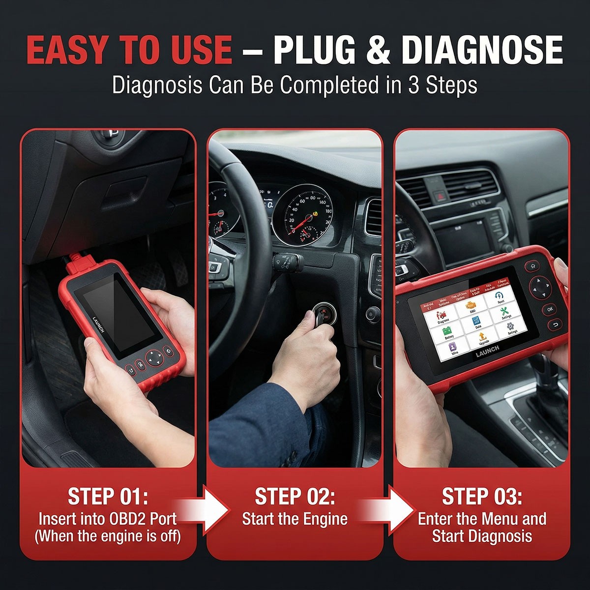 2026 LAUNCH CRP123X V2.0 ELITE Car OBD2 Scanner Code Reader