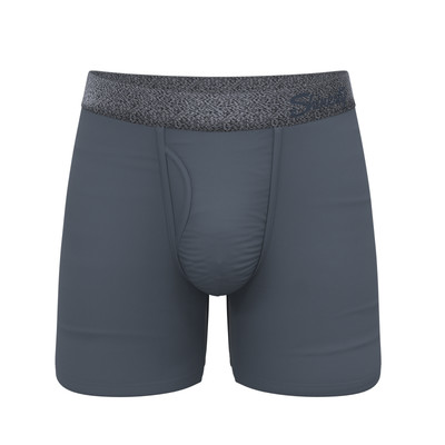 The Graphite | Tonal Grey Ball Hammock  Pouch Underwear With Fly