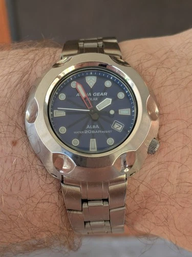 Vintage '99 Alba/Seiko Aqua Gear Ashtray 200M Diver's Watch, JDM, Gorgeous