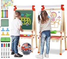 Pizarra Magn tica Ajustable De Doble Cara Para Dibujo, Pizarra Blanca Y Pizarra