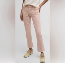 MOTHER The Insider Hover Stretch Mid Rise Bootcut Jeans Peach Parfait Sz 28