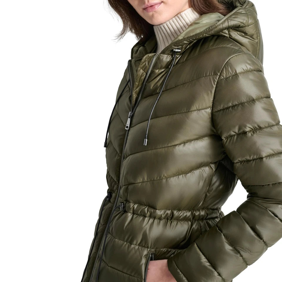 DKNY Women's Outerwear,Loden,MEDIUM - Image 2 of 2