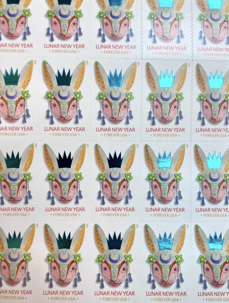 LUNAR NEW YEAR OF THE RABBIT  1st Class Stamps   20/sheet