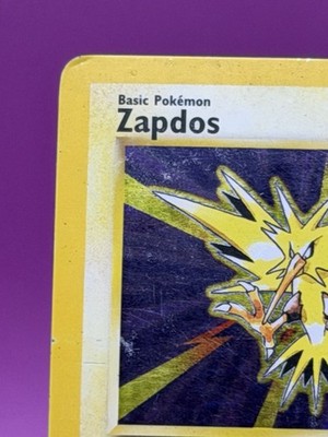 1999 Pokemon Base Set Zapdos 16/102 Holo Rare WOTC Vintage HP DMG