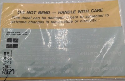 The Herald King B-1510 Amador Central Railroad Decal