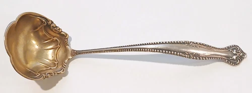 Canterbury by Towle Sterling Silver Gold Washed 5 3/4"  Cream Ladle