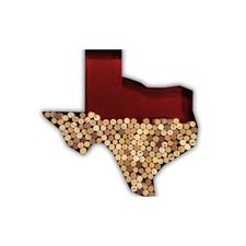 Texas State Map Wine Cork Holder Metal Wall Decor – Rustic Cork Display 18 Inc.