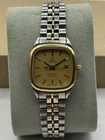 Vintage Omega Seamaster Quartz Two Tone Stainless Ladies Watch Working