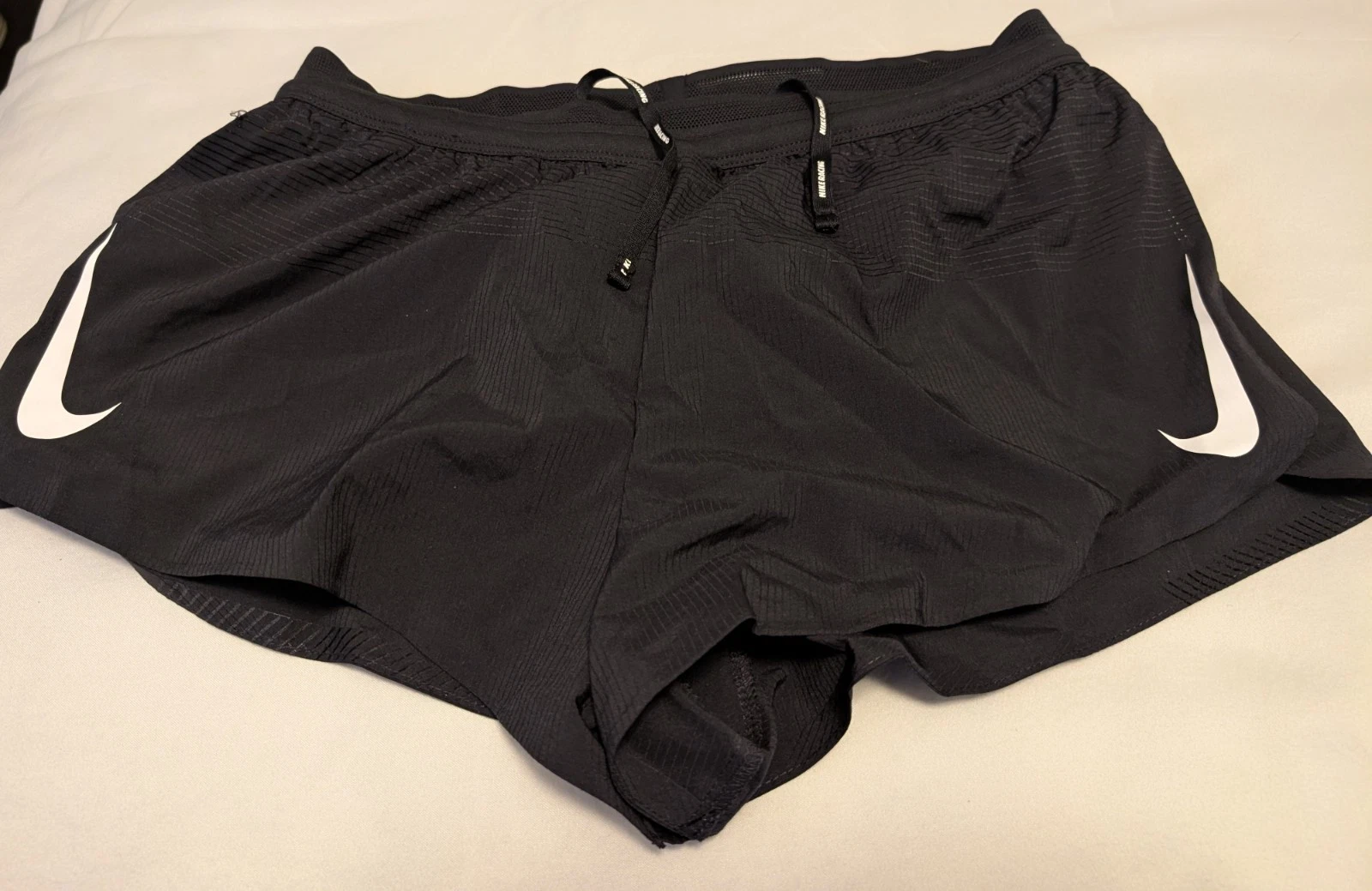 NIKE Pro Elite 2" Racing Shorts Large Mens Black Track & Field - New