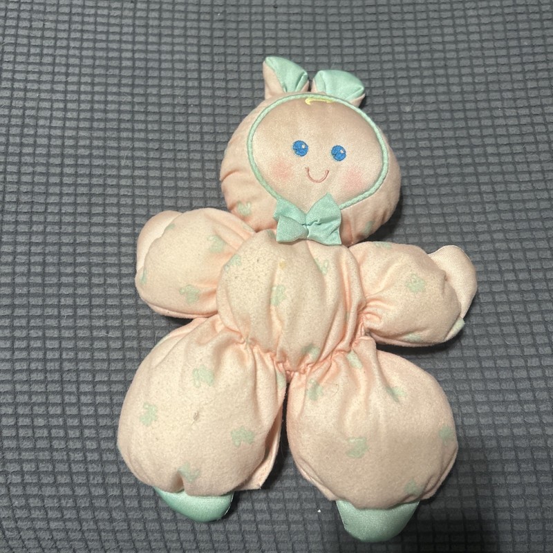 Fisher Price Pink Slumber Babies Bunny Doll Plush Vintage 1989