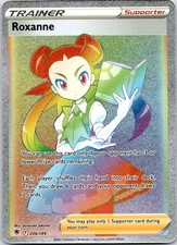 Roxanne 206/189 Rainbow Rare Astral Radiance Pokemon Holo Near Mint on eBay