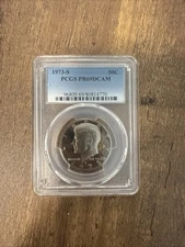 1973-S Kennedy Half Dollar PR69 DCAM PCGS