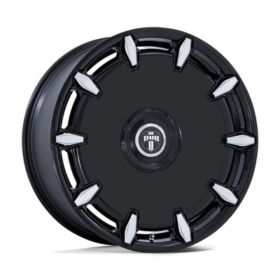 24'' DUB DC7271 Cheef 24x9 5x115 5x120 15mm Wheel Gloss Black Milled Rim