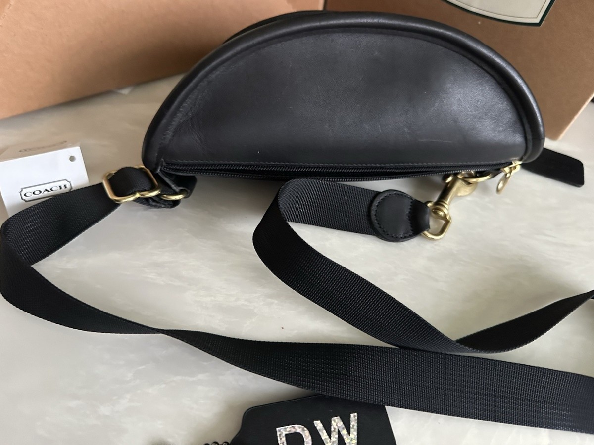 希少 COACH Atlanta Olympic 限定モデル ウエストポーチ COACH VINTAGE LTD OLYMPIC ATLANTA 1996 BLACK LEATHER BELT BAG