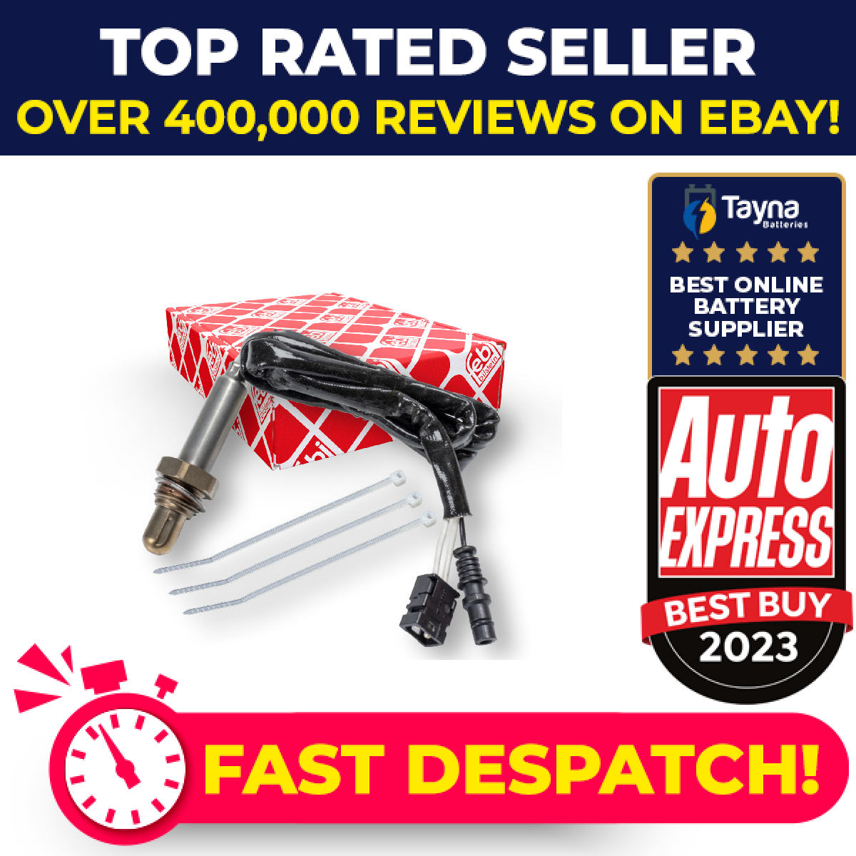 Lambda Sensor fits MERCEDES G500 W463 5.0 Pre Cat 93 to 94 M117.965 Oxygen Febi