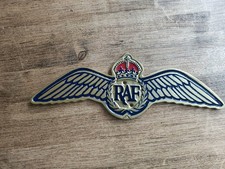 Gold Leaf and Enameled RAF Insignia wall plaque
