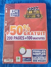 OXFORD French Seyes Ruled Paper - 300 Sheet A4 Satin - Handwriting & Calligraphy