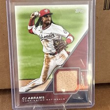 2026 Topps Series 1 CJ Abrams Major League Material Relic Card #MLM-CA