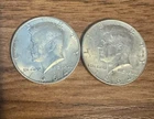 2 - 1964 kennedy half dollar  DENVER MINT very good collectible us coins