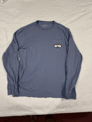 Vineyard Vines Men s Medium Long Sleeve Pocket Ski Goggle Graphic Shirt