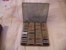Ref 004 Slide storage box filled with mounted 35mm photographic slides 1970s