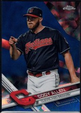Cody Allen 2017 Topps Chrome Sapphire Edition #436 /250 Indians