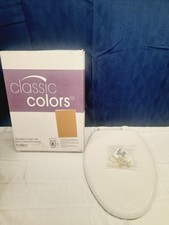 Bemis 1200SLOWT160 Elongated Toilet Seat Whisper-Close Euro White READ 