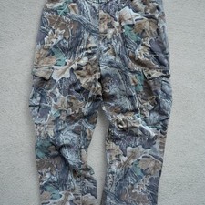 Cabela's Camo Cargo Pants 33x28 Made in USA Vintage