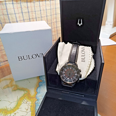 Bulova Pilot Typ A 15 65A107 PVD AccuSwiss Swiss Made Automatik