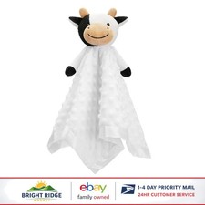 Cute Cow Stuffed Animal Security Blanket for Babies, Perfect Gift for Infants