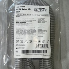 Lot Of 4 6ft Sunset Durable cpap Tubing Hose TUB06 NEW sealed, REPLACEMENT PART