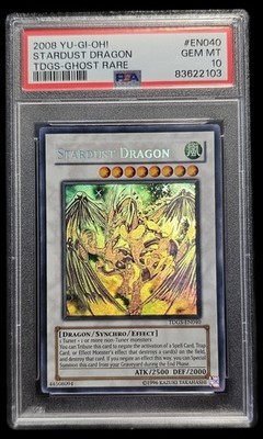 PSA 10 Gem Mint - Stardust Dragon TDGS-EN040 Ghost Rare YUGIOH