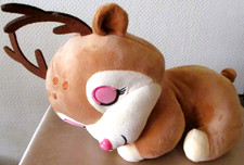 Kuscheltier Schmusetier Pl&uuml;schtier REH  HIRSCH schlafend 26 cm NEU