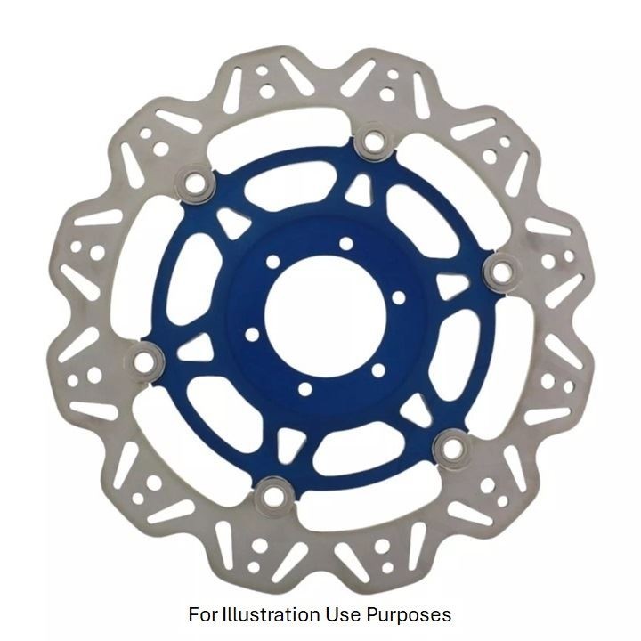 EBC Floating Vee Rotor Front Blue Hub Front Left for Honda GL 1500 F6C 2000-2003