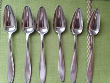 Set of 6 Vintage Zwilling J.A. Henckels Azur Teaspoons 14cm Friosil Silverplate
