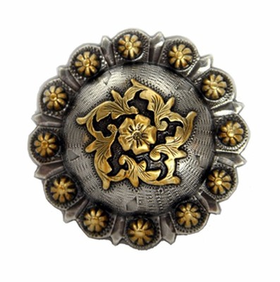 Western Equestrian Cowboy Decor ~Coloma Gold~ Berry Concho 1 1/2''