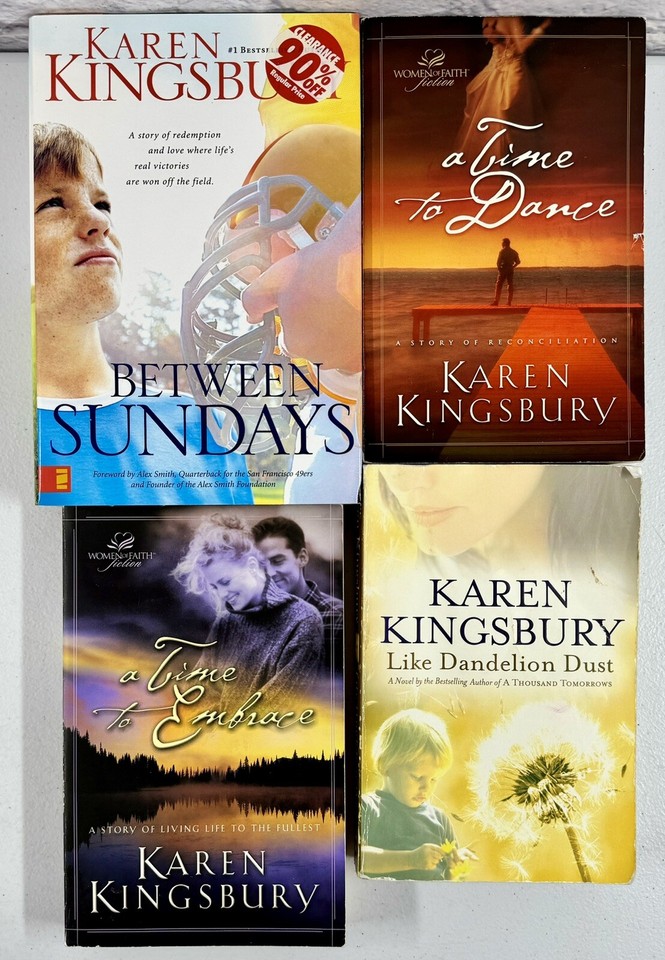 Lot 4 Karen Kingsbury Paperback & Hardcover Books Stand Alone Novels