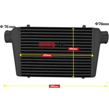 Aluminum Front Mount Intercooler 3" (76mm) Inlet & Outlet 450 x300 x76mm Core