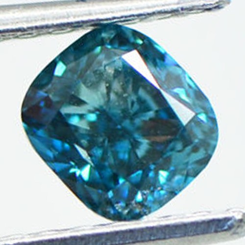 5.0 CT FANCY VIVID BLUE CUSHION CUT LAB GROWN CVD DIAMOND IGI CERTIFIED VS2 AA1