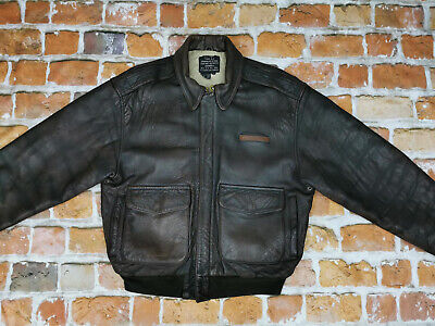 Avirex USA Vintage A2 Pilot Leather Jacket 1943 Glenn Miller Avirex USA Vintage A2 Pilot Leather Jacket 1943 Glenn Miller