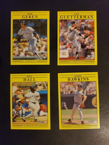 FLEER 1991 NEW YORK YANKEES Team Set - Picture 7 of 16