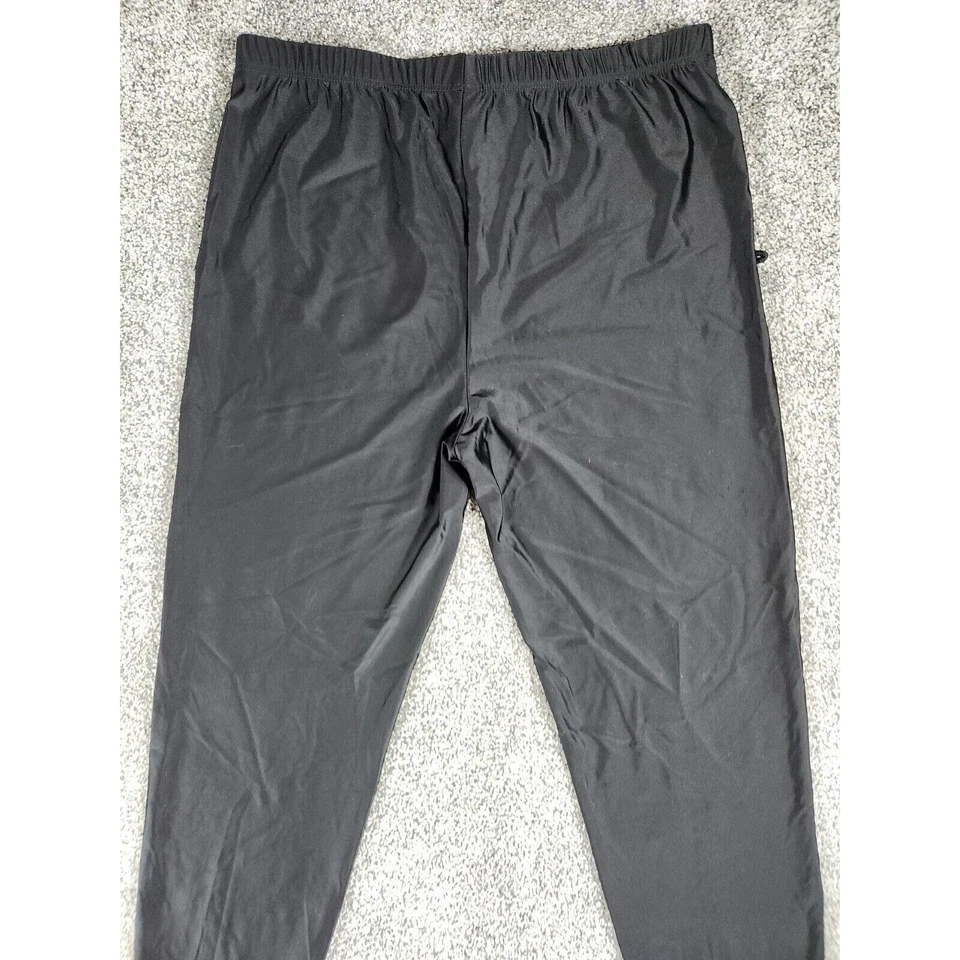 Leggings al tobillo ajustados cintura elástica para mujer talla 3XL negros Foto 4 de 4