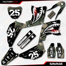 Woodland Savage Camo Graphics fits Honda CR125 250 Polisport Restyle kit 02-07
