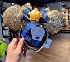 Authentic Disney Parks 2023 wish Sequined Minnie Ear Headband disneyland