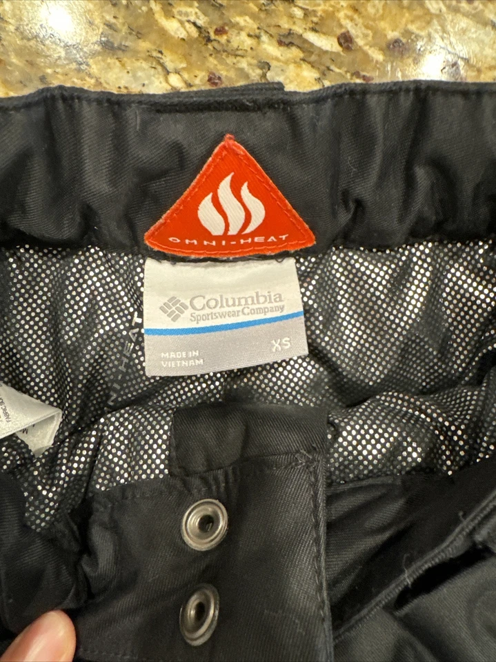 Columbia Snow Ski Pants Boy's XS Black Titanium Omni-Tech Adjustable 6-7 Years - Image 3 of 3