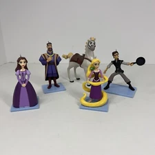 Disney Tangled Ornaments Rapunzel Pascal Maximus Mom Dad Christmas Figurines